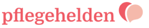 Pflegehelden Logo ausgeschrieben mit Herz