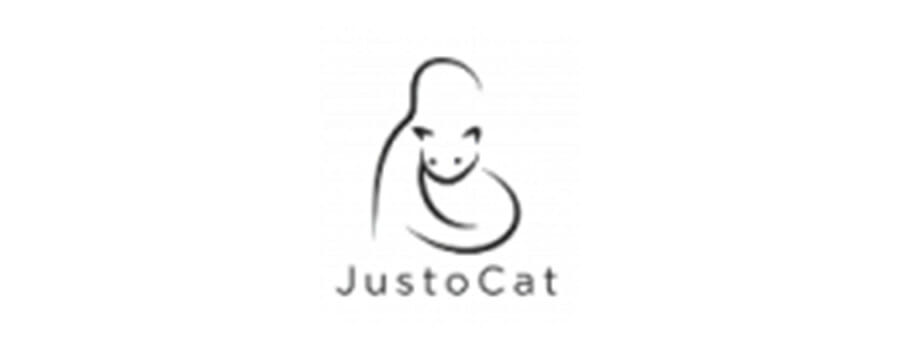 schwarzes Logo von JustoCat